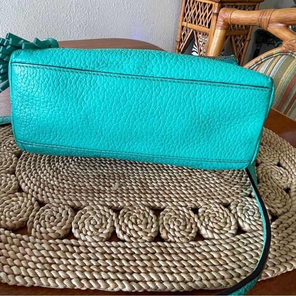 Kate Spade Leather Mini Carmen Southport Crossbody Shoulder Bag Turquoise Green - Picture 10 of 15